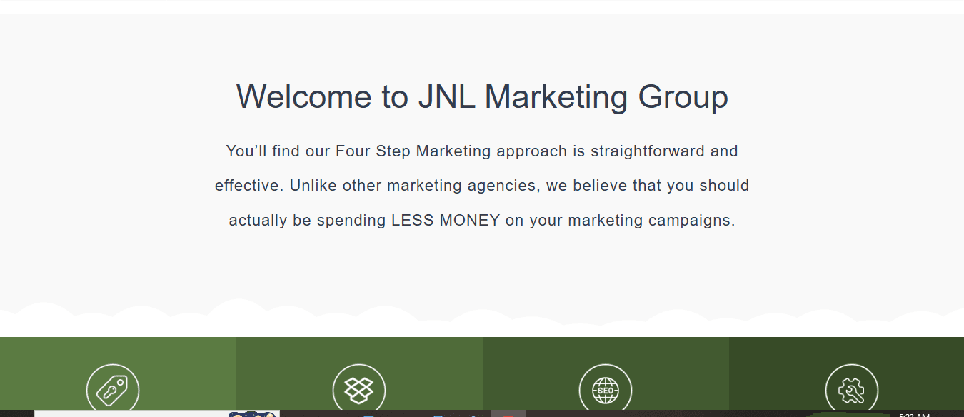 JNL Marketing Group website